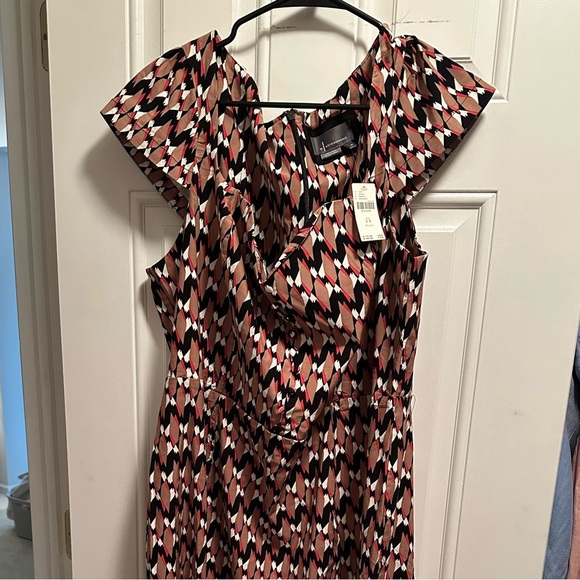Anthropologie The Cecily Fit & Flare Sweetheart Dress Sz Plus 2X Brown ND408 NWT - Picture 4 of 6